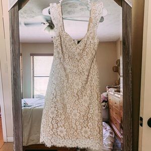 Aakaa Bridal Lace Mini Dress